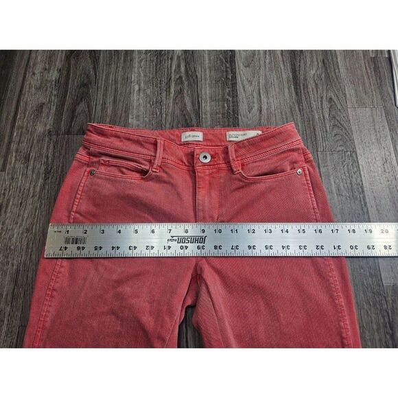 J. Jill Womens Size 2 Petite Pockets Authentic Fit Slim Ankle Pink Denim Jeans - Picture 10 of 13